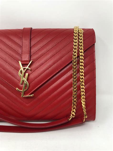 red ysl handbag|ysl bags red color.